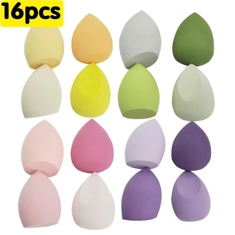 4-16 Pieces Makeup Sponge-Powder Puff Dry and Wet Combined Beauty Cosmetic Ball Foundation Powder Puff Bevel Cut Make Up Sponge Tools