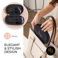 Travel Makeup Brushes Set, Portable 10 Mini Brushes - Foundation, Blush, Eyeshadow, Eyeline, Powder, Small Purse size!