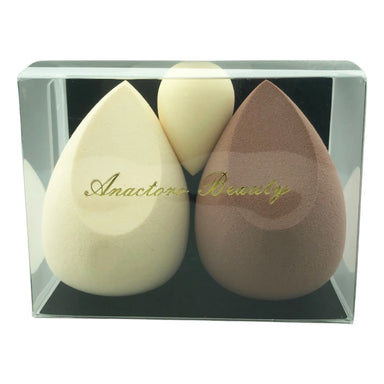 Makeup Sponge Set - 3pcs Rare Blender for Liquid, Cream and Powder, Latex Free Vegan Sponge