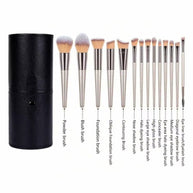 14 pieces Makeup Brushes Set Eyeshadow Fluffy Foundation Concealer Blush Highlighter and Storage Box Female Cosmetics Beauty Tools