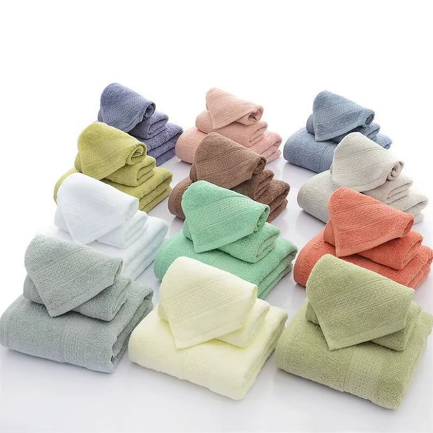 Pure Cotton Towel Set Adult Washing Face Bath Household Hotel Man And Women Soft Bath Towel Absorbent Towels