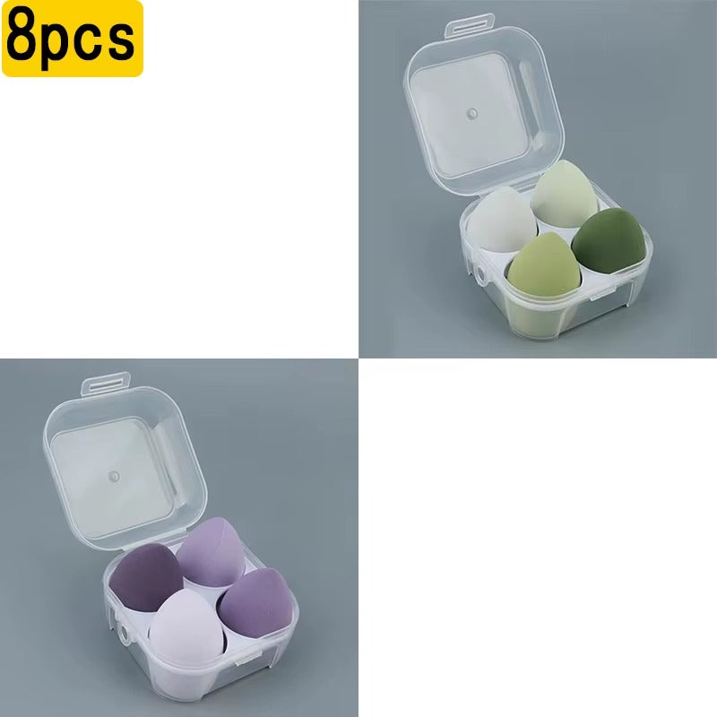 4-16 Pieces Makeup Sponge-Powder Puff Dry and Wet Combined Beauty Cosmetic Ball Foundation Powder Puff Bevel Cut Make Up Sponge Tools