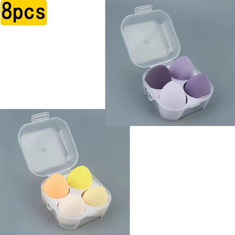 4-16 Pieces Makeup Sponge-Powder Puff Dry and Wet Combined Beauty Cosmetic Ball Foundation Powder Puff Bevel Cut Make Up Sponge Tools