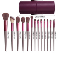 13 pieces of Professional Makeup Brushes Set Soft Fluffy Foundation Eyeshadow Concealer Blending Blush Brush Kabuki and bucket storage