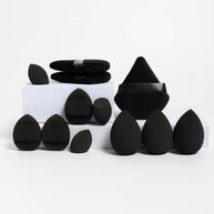 12-Piece All-Purpose Makeup Sponge Set, Made of 3 Loose Powder Puffs, 3 Mini Air Cushion Puffs, 3 Beauty Eggs and 3 Mini Beauty