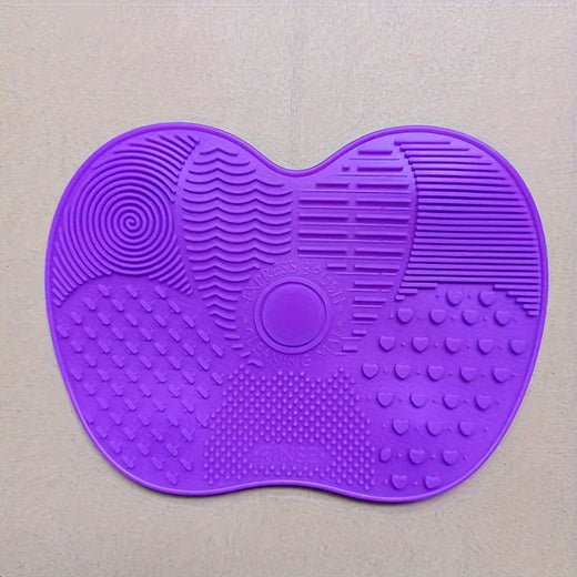 Handheld Silicone Makeup Brush Cleaning Pad - Gentle Makeup Brush Deep Cleaning, Portable Cleaning Tool with Suction Cup