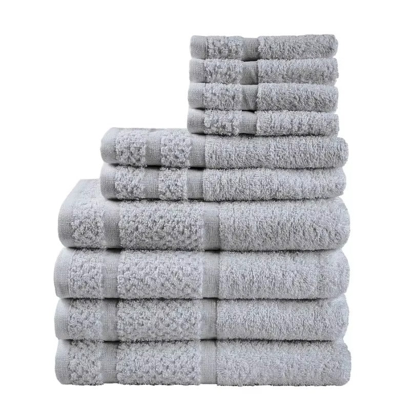 10 Piece Towel Set with Upgraded Softness & Durability