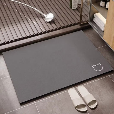Bathroom Anti Slip Quick Dry Rug Cat Pattern Absorbent Wear Resistant Easy Clean Bath Mat Home Decor