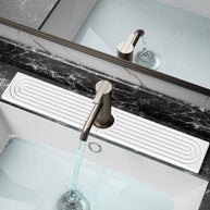 Faucet Mats for Kitchen Sink Water Absorbent Stone Sink Tray Fast Drying Sink Faucet Diatomite Mats for Bathroom Counter