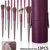 13 pieces of Professional Makeup Brushes Set Soft Fluffy Foundation Eyeshadow Concealer Blending Blush Brush Kabuki and bucket storage