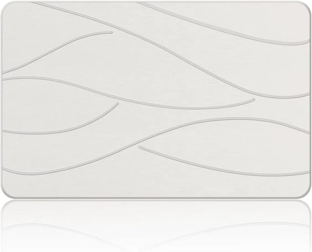 Stone Bath Mat Diatomaceous Earth Shower Mat Non-Slip Super Absorbent Diatomite Stone Bath Mats for Bathroom Floor Quick Drying