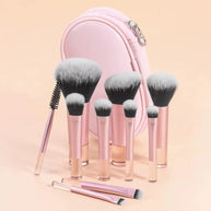 Travel Makeup Brushes Set - 10 Mini Brushes