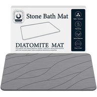 Quick Drying Stone Bath Mat, Diatomaceous Bathroom Mats Non Slip Stone, Quick Dry Diatomaceous Earth Bath Mat Super Absorbent