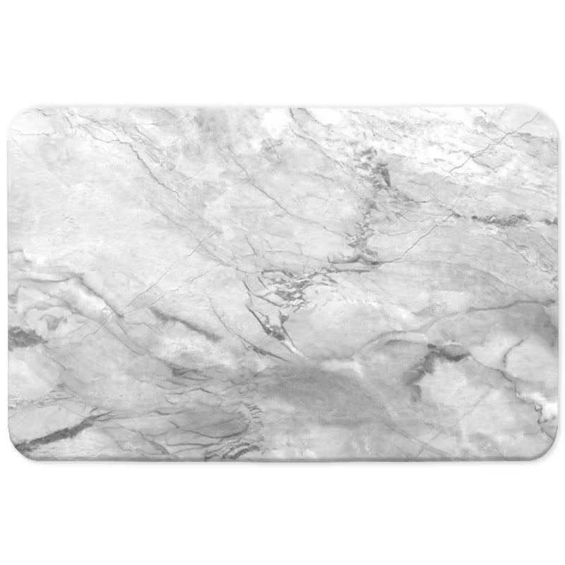 Diatomite Carpet Home Decor Bathroom Porch Imitation Marble Texture Absorbent, Non-Slip And Dirt-Resistant, Easy To Clean
