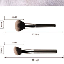 13-Piece Vegan Makeup Brush Set Hypoallergenic Soft Synthetic Brushes for Eye Contouring & Full Face,Professional Cosmetic Tools