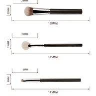 13-Piece Vegan Makeup Brush Set Hypoallergenic Soft Synthetic Brushes for Eye Contouring & Full Face,Professional Cosmetic Tools