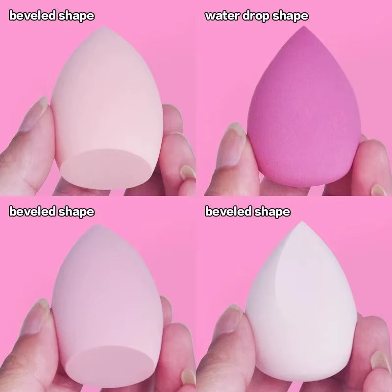 4-16 Pieces Makeup Sponge-Powder Puff Dry and Wet Combined Beauty Cosmetic Ball Foundation Powder Puff Bevel Cut Make Up Sponge Tools