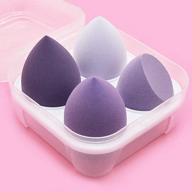 4-16 Pieces Makeup Sponge-Powder Puff Dry and Wet Combined Beauty Cosmetic Ball Foundation Powder Puff Bevel Cut Make Up Sponge Tools