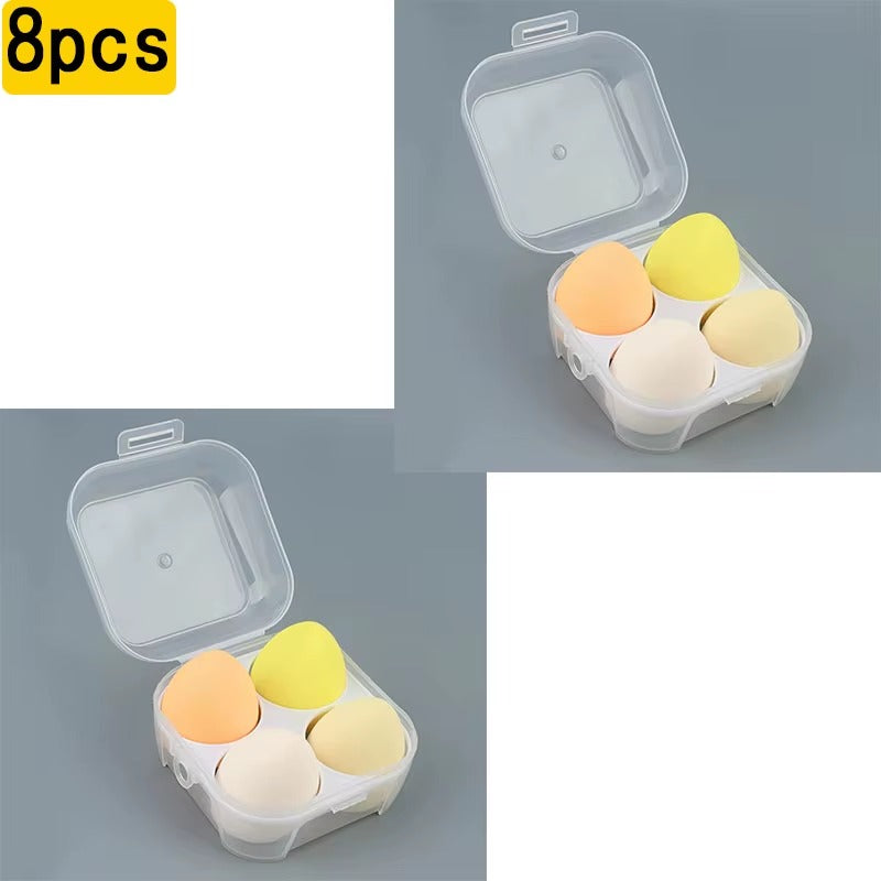 4-16 Pieces Makeup Sponge-Powder Puff Dry and Wet Combined Beauty Cosmetic Ball Foundation Powder Puff Bevel Cut Make Up Sponge Tools