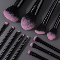 17 pieces makeup tools set -  12 face makeup brush set and 4 Makeup Sponges with 1 bucket storage