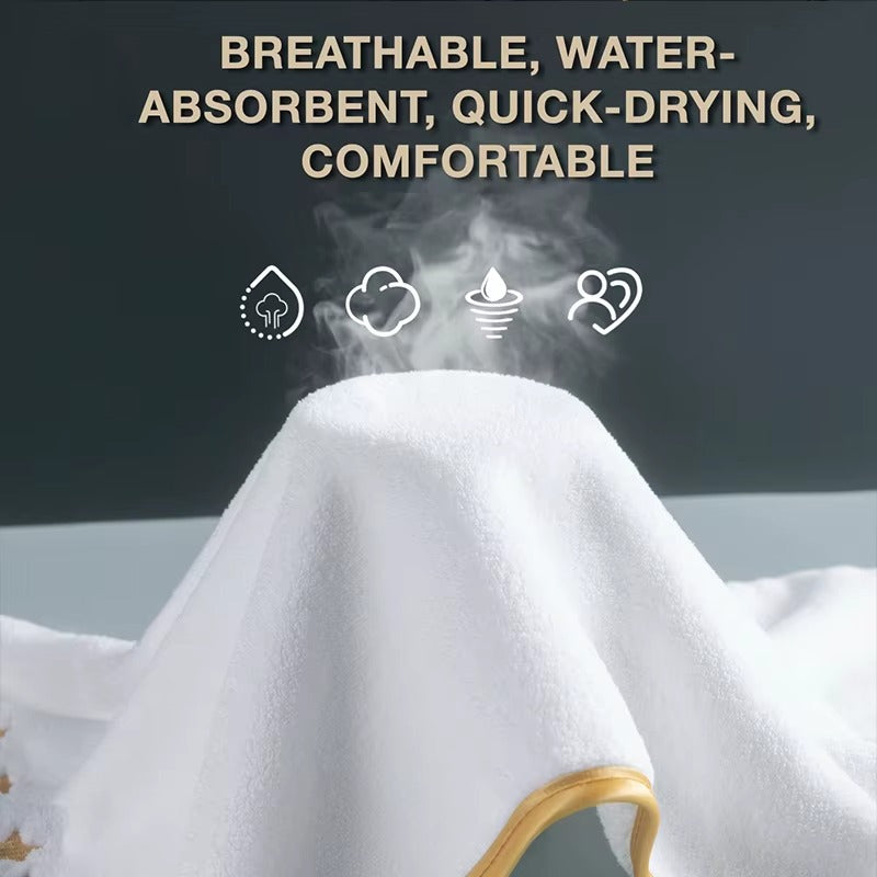 8pcs Luxury Hotel High Quality Cotton Bath Towel Set, Including Soft Absorbent Quick-Drying Set, Suitable for Bathroom.