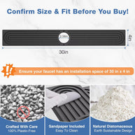 Faucet Mats for Kitchen Sink Water Absorbent Stone Sink Tray Fast Drying Sink Faucet Diatomite Mats for Bathroom Counter