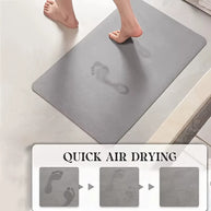 Diatomaceous earth kitchen mat L-shaped non-slip mat shower room doormat absorbent mat household doormat