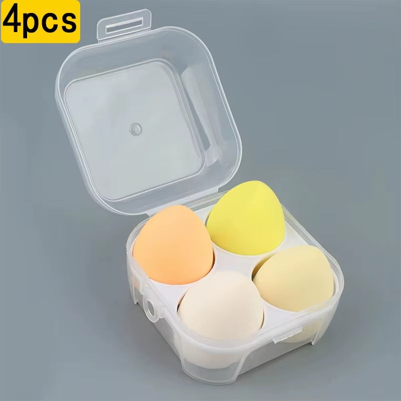4-16 Pieces Makeup Sponge-Powder Puff Dry and Wet Combined Beauty Cosmetic Ball Foundation Powder Puff Bevel Cut Make Up Sponge Tools