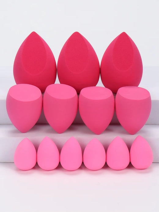 13 Pieces Large, Medium and Small Makeup Sponges, Which Become Larger When Exposed to Water
