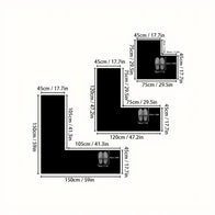 Diatomaceous earth kitchen mat L-shaped non-slip mat shower room doormat absorbent mat household doormat