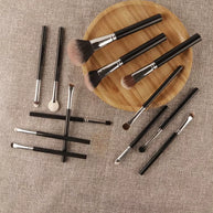 13-Piece Vegan Makeup Brush Set Hypoallergenic Soft Synthetic Brushes for Eye Contouring & Full Face,Professional Cosmetic Tools