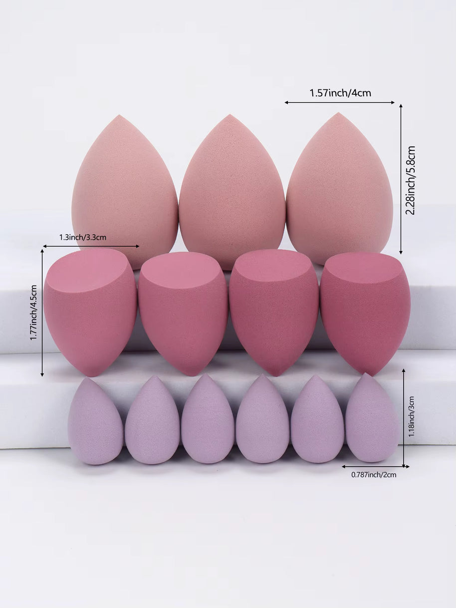 13 Pieces Large, Medium and Small Makeup Sponges, Which Become Larger When Exposed to Water