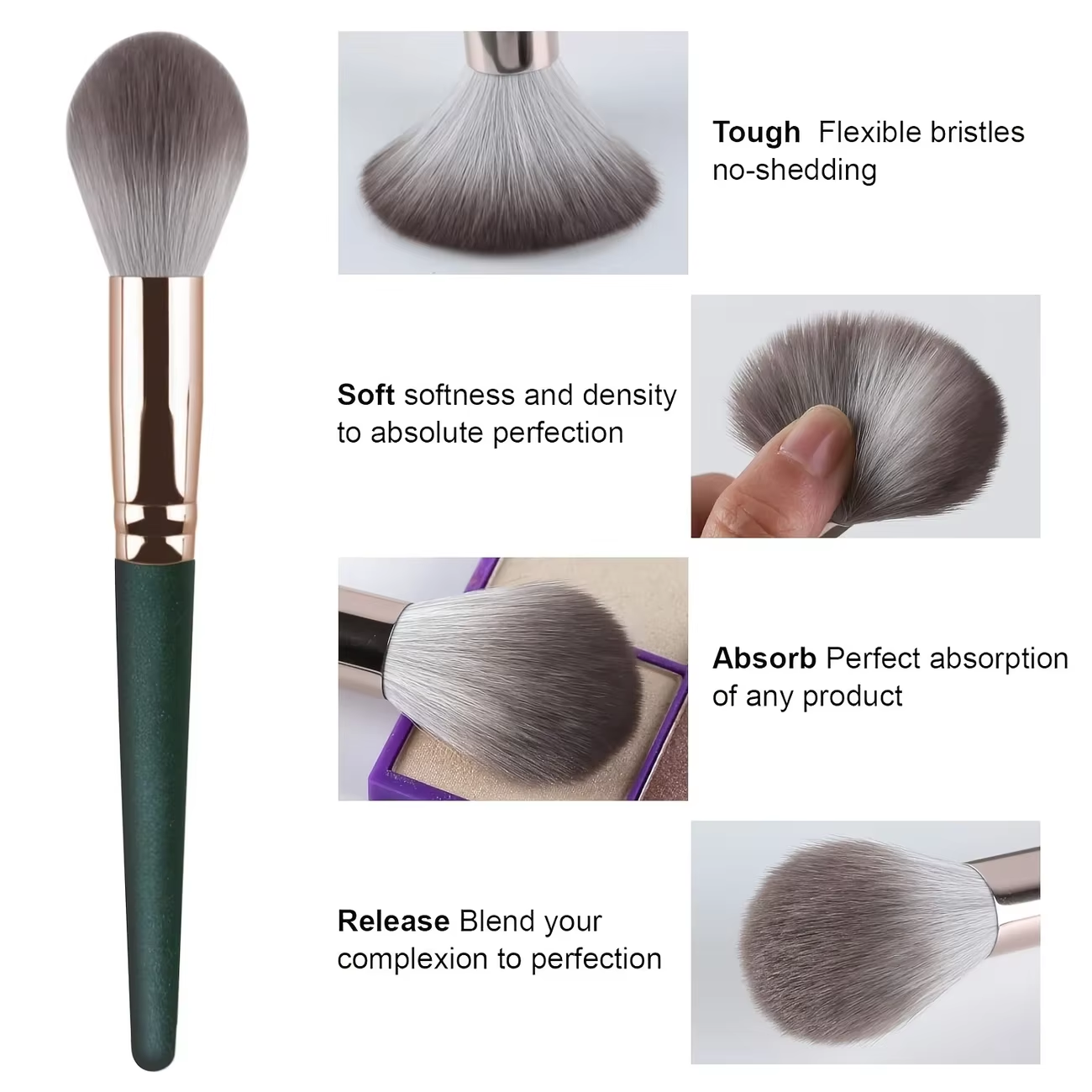 14-piece makeup brush set-soft fluffy brush head eye shadow, brush concealer, brush blush makeup