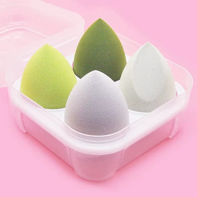 4-16 Pieces Makeup Sponge-Powder Puff Dry and Wet Combined Beauty Cosmetic Ball Foundation Powder Puff Bevel Cut Make Up Sponge Tools