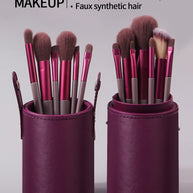 13 pieces of Professional Makeup Brushes Set Soft Fluffy Foundation Eyeshadow Concealer Blending Blush Brush Kabuki and bucket storage