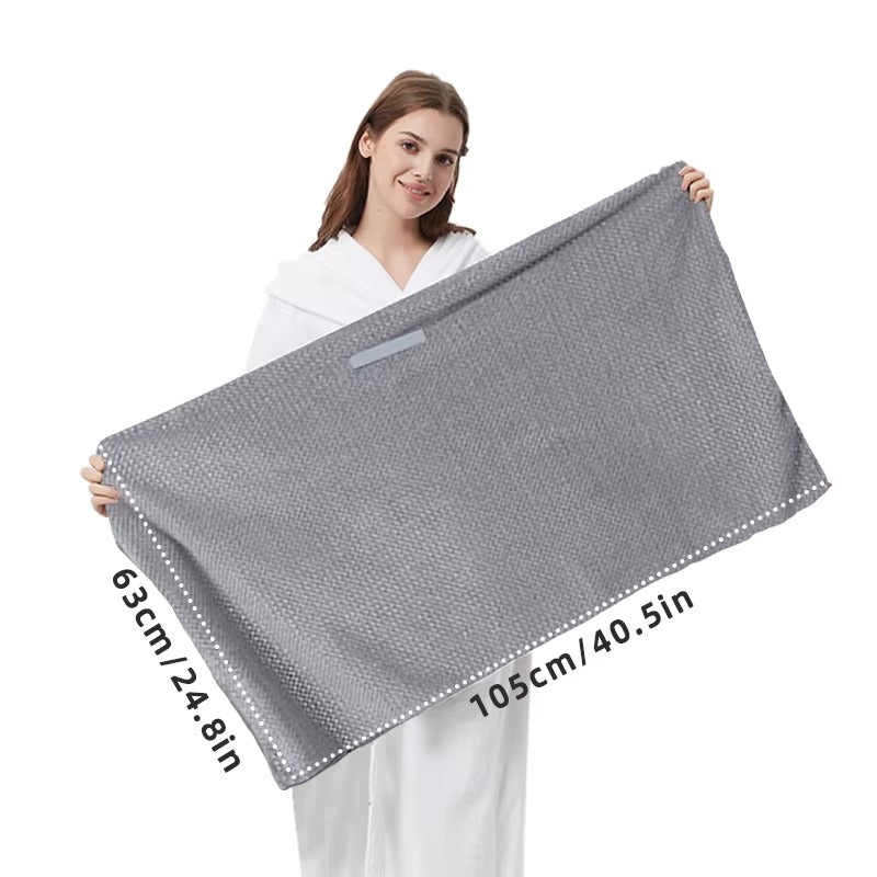 Microfiber Hair Towel Extra Large Wrap Fast-drying hair towel wrap with elastic band, ultra-absorbent soft hair towel wrap Turban