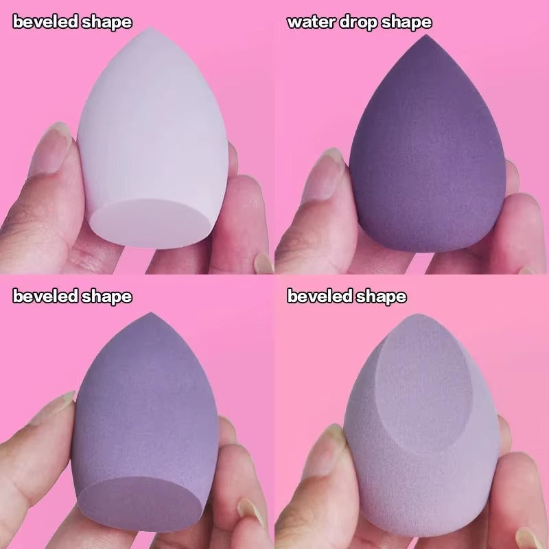 4-16 Pieces Makeup Sponge-Powder Puff Dry and Wet Combined Beauty Cosmetic Ball Foundation Powder Puff Bevel Cut Make Up Sponge Tools
