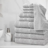 10 Piece Towel Set with Upgraded Softness & Durability