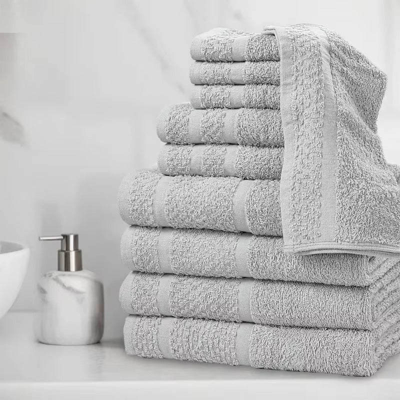 10 Piece Towel Set with Upgraded Softness & Durability