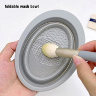 Silicone Makeup Brush Cleaner Bowl Foldable Clean Mat Cosmetic Foundation Eyeshadow Powder Brushes Cleaner Tools Makeup Supplies