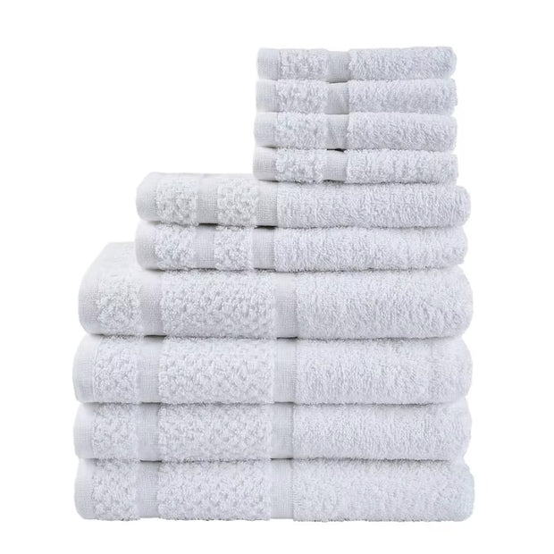 10 Piece Towel Set with Upgraded Softness & Durability