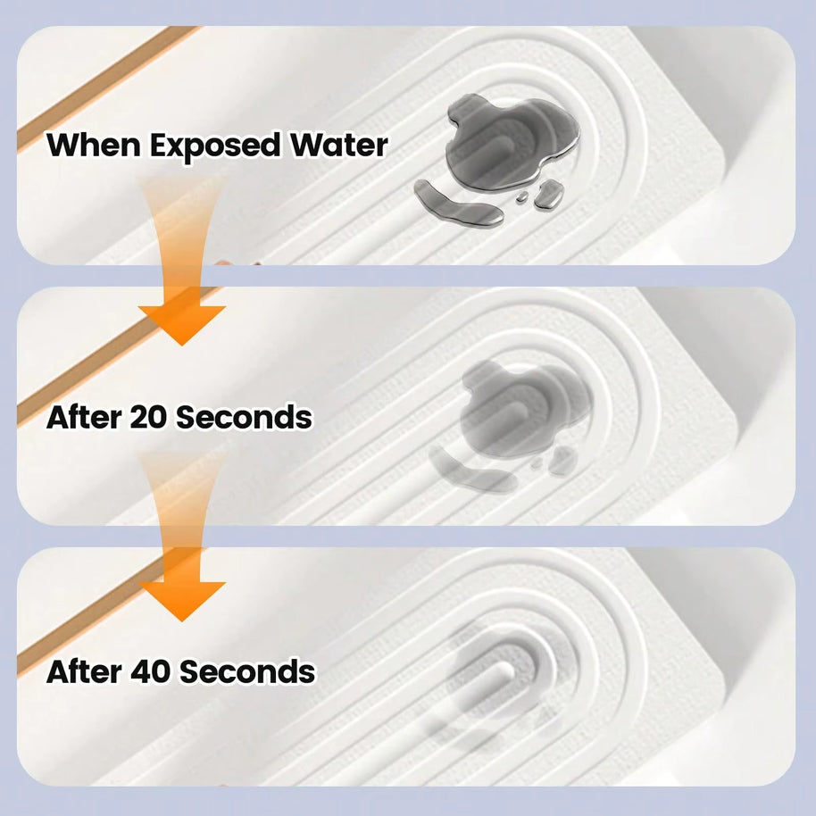 Super Absorbent Fast Drying Faucet Mat Diatom Mud Reusable Faucet Drain Pad Non-Slip Moisture-proof Counter Protector