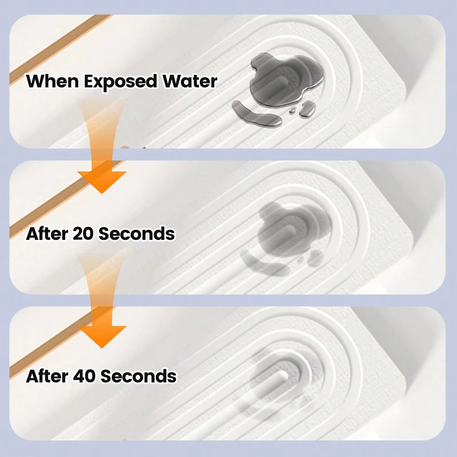 Super Absorbent Fast Drying Faucet Mat Diatom Mud Reusable Faucet Drain Pad Non-Slip Moisture-proof Counter Protector