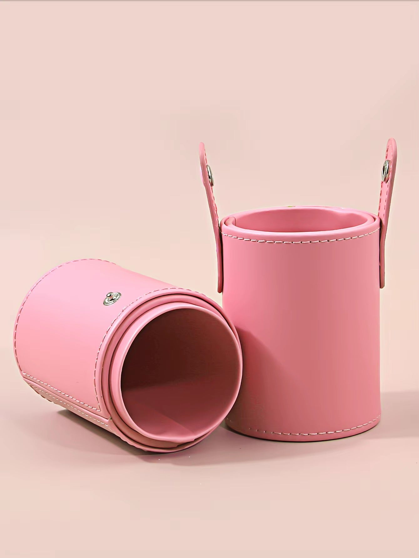 15 pieces Pink Makeup Brushes Set With Storage Bucket Soft Bristle For Foundation Blush Eyeshadow Daily Travel Makeup