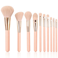 11 pieces High-End Professional Makeup Brushes Set with storage bucket - Blush Powder Eyeshadow Eyebrow Foundation Beauty Makeup Tool