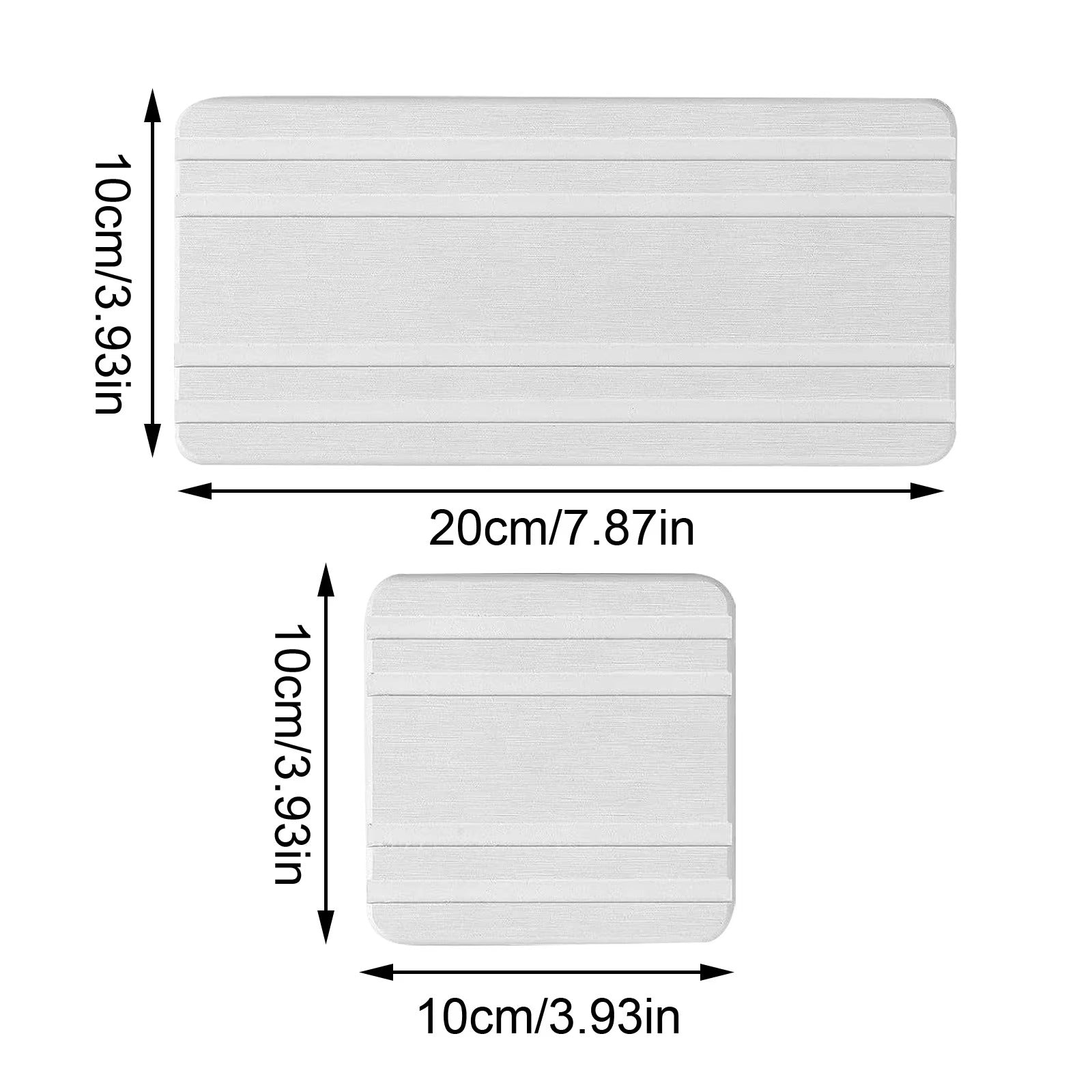 Large Absorbent Stone Tray, 3 Pack Dry And Tidy Diatomaceous Earth Stone Sink Tray, Instant Dry Sink, Sponge Hand Soap Holder