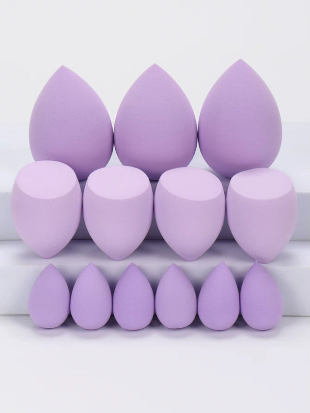13 Pieces Large, Medium and Small Makeup Sponges, Which Become Larger When Exposed to Water