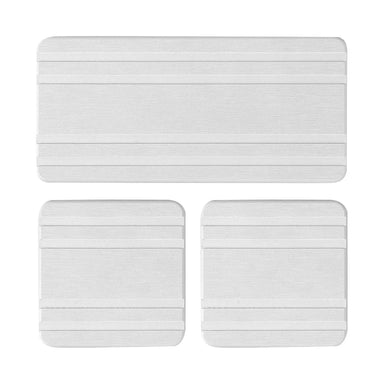 Large Absorbent Stone Tray, 3 Pack Dry And Tidy Diatomaceous Earth Stone Sink Tray, Instant Dry Sink, Sponge Hand Soap Holder