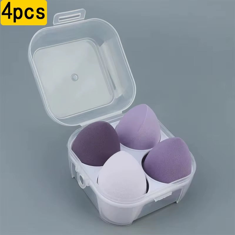 4-16 Pieces Makeup Sponge-Powder Puff Dry and Wet Combined Beauty Cosmetic Ball Foundation Powder Puff Bevel Cut Make Up Sponge Tools