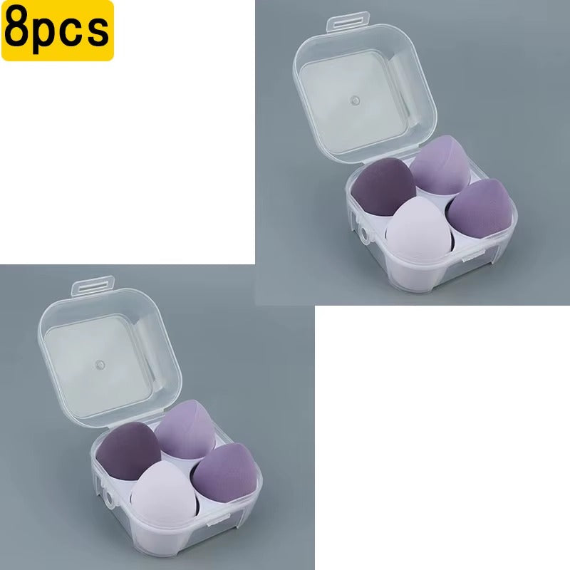 4-16 Pieces Makeup Sponge-Powder Puff Dry and Wet Combined Beauty Cosmetic Ball Foundation Powder Puff Bevel Cut Make Up Sponge Tools